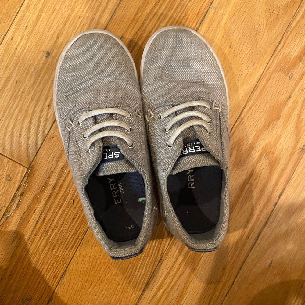 Toddler sperry boat shoes grey